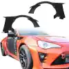 VSaero FRP AG T2 Wide Body Fenders (front) 4pc 50mm > Subaru BRZ ZN6 2013-2020 - Image 1